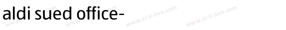 aldi sued office字体转换